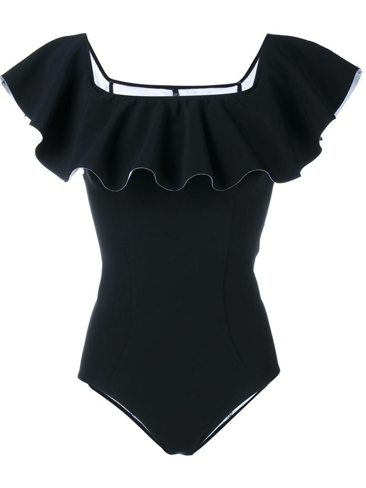 Lisa Marie Fernandez Mira Flounce Ruffle Swimsuit