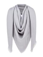 Fendi Ff Motif Shawl Scarf - Grey