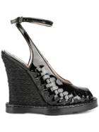 Bottega Veneta Ankle Length Sandals - Black