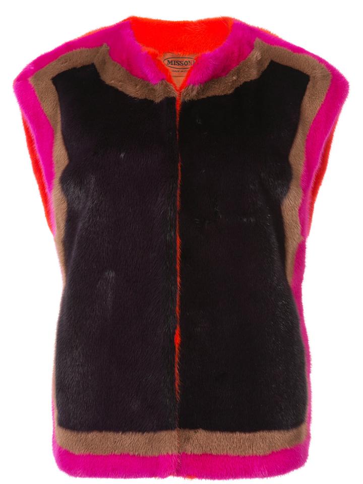 Missoni Colour-block Gilet - Pink & Purple