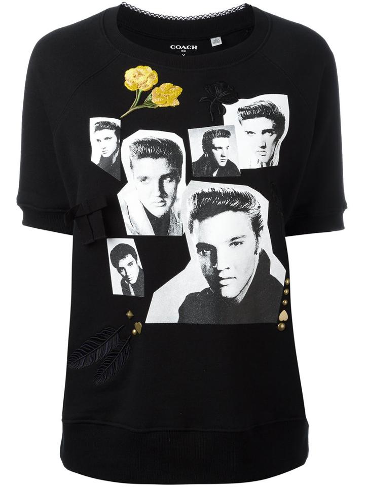 Coach Elvis Presley T-shirt, Women's, Size: Small, Black, Cotton