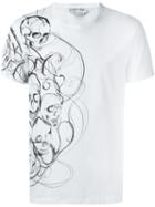 Alexander Mcqueen Skull Print T-shirt, Men's, Size: Xs, White, Cotton