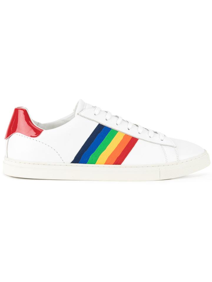 Dsquared2 Santa Monica Striped Sneakers - White
