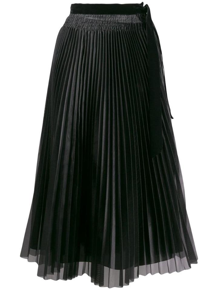 Forte Forte Pleated Midi Skirt - Black