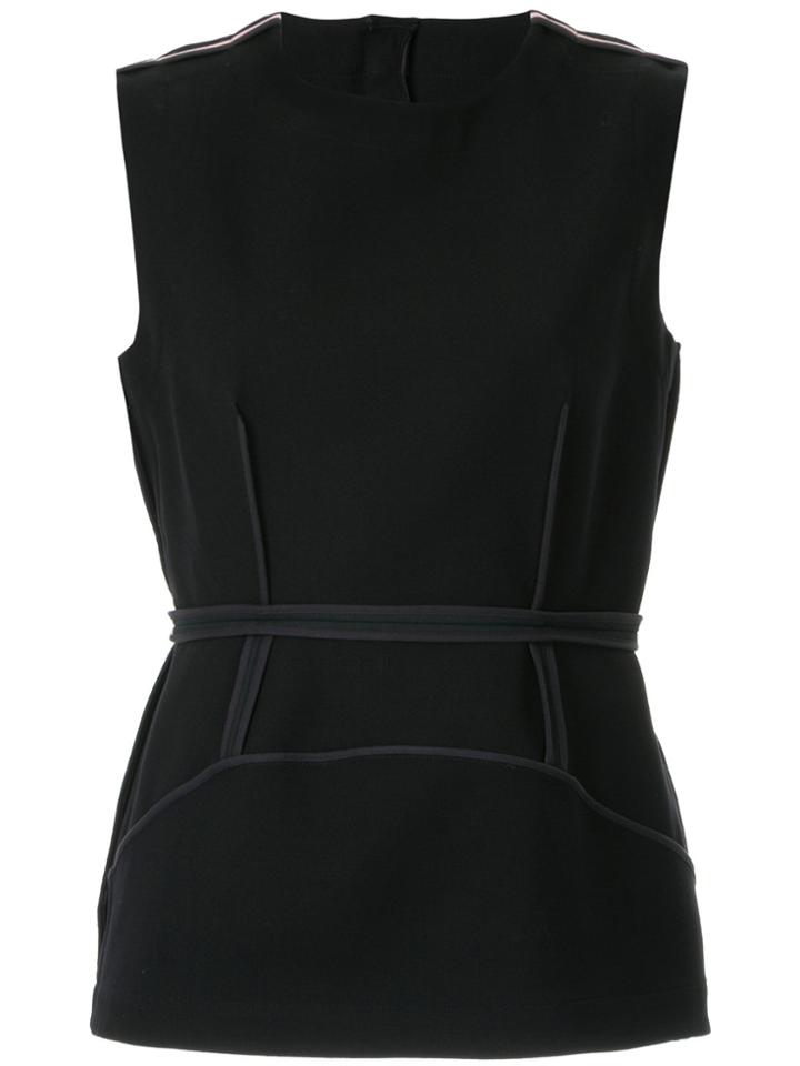 Marni Structured Peplum Blouse - Black