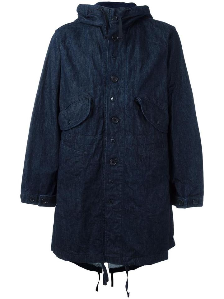 Engineered Garments 'highland' Parka, Men's, Size: Small, Blue, Cotton