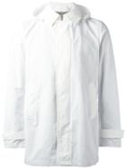 Herno Collar Detail Hooded Jacket, Men's, Size: 52, White, Polyamide/polyester