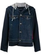 Johnundercover Hooded Denim Jacket - Blue