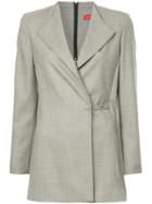 Des Prés Off-centre Blazer - Grey