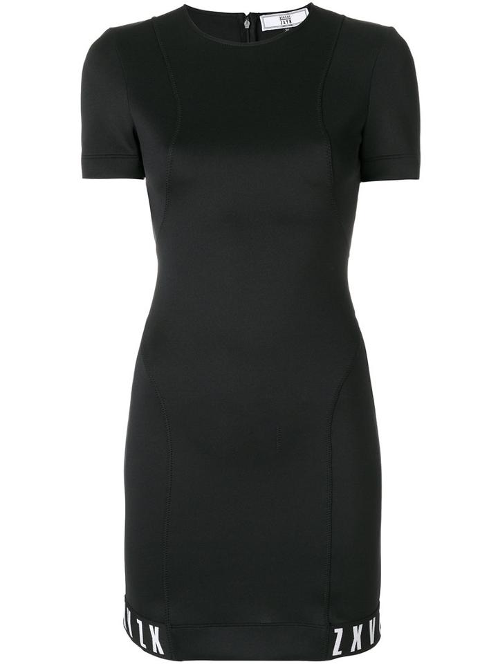 Versus - Zayn X Versus Scuba Mini Dress - Women - Polyester/spandex/elastane - 38, Black, Polyester/spandex/elastane
