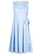 Marni Sleeveless Pleated Dress - Blue