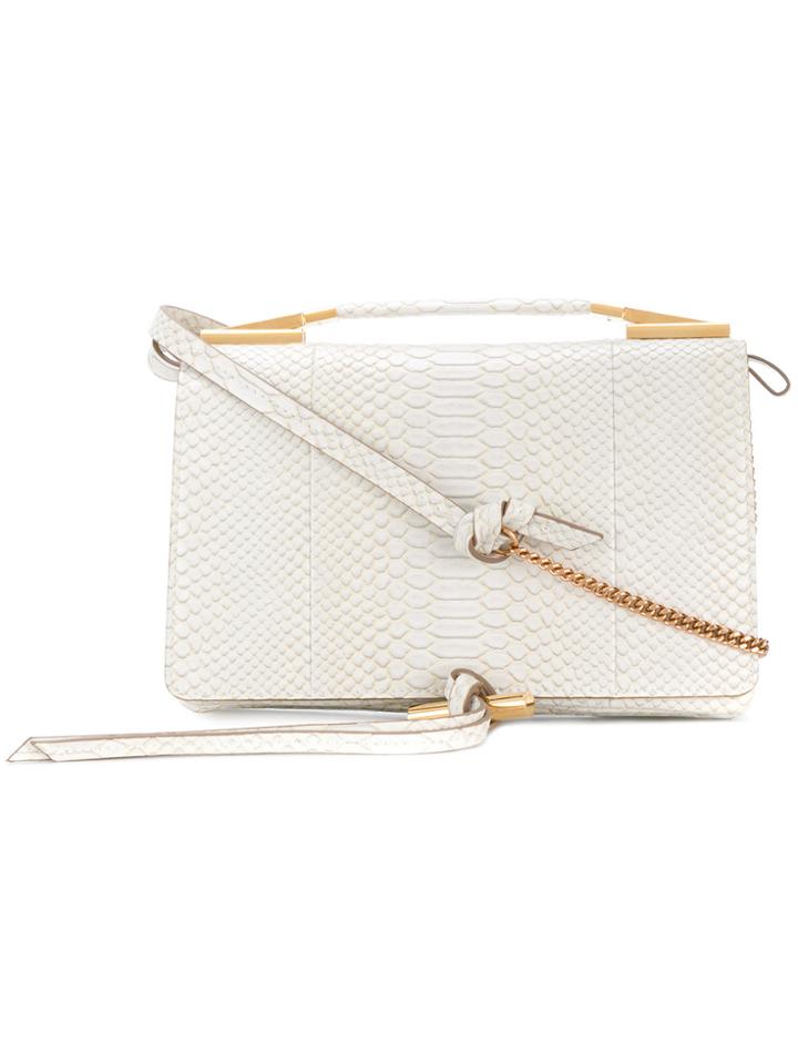 Stella Mccartney Flo Alter Snake Shoulder Bag - Nude & Neutrals