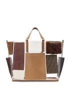 Fendi Patchwork Tote Bag - Multicolour