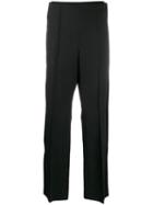 Maison Margiela Front Pleat Tailored Trousers - Black