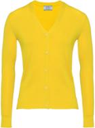 Prada Wool And Silk Cardigan - Yellow