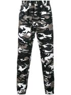 Not Guilty Homme Embroidered Camouflage Trousers - Multicolour