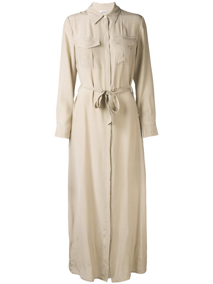 P.a.r.o.s.h. - Maxi Shirt Dress - Women - Silk - S, Nude/neutrals, Silk
