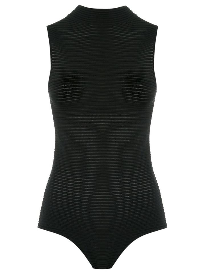 Uma Raquel Davidowicz - Knit Bodysuit - Women - Polyamide/viscose - M, Black, Polyamide/viscose