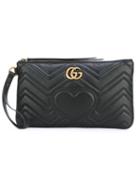 Gucci - Gg Marmont Matelassé Clutch Bag - Women - Calf Leather - One Size, Black, Calf Leather