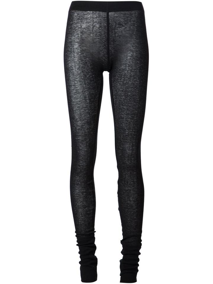 Barbara I Gongini Semi Sheer Ribbed Leggings