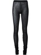 Barbara I Gongini Semi Sheer Ribbed Leggings
