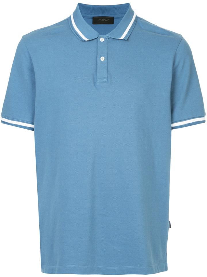 D'urban Contrast Stripe Polo Shirt - Blue