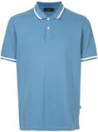 D'urban Contrast Stripe Polo Shirt - Blue