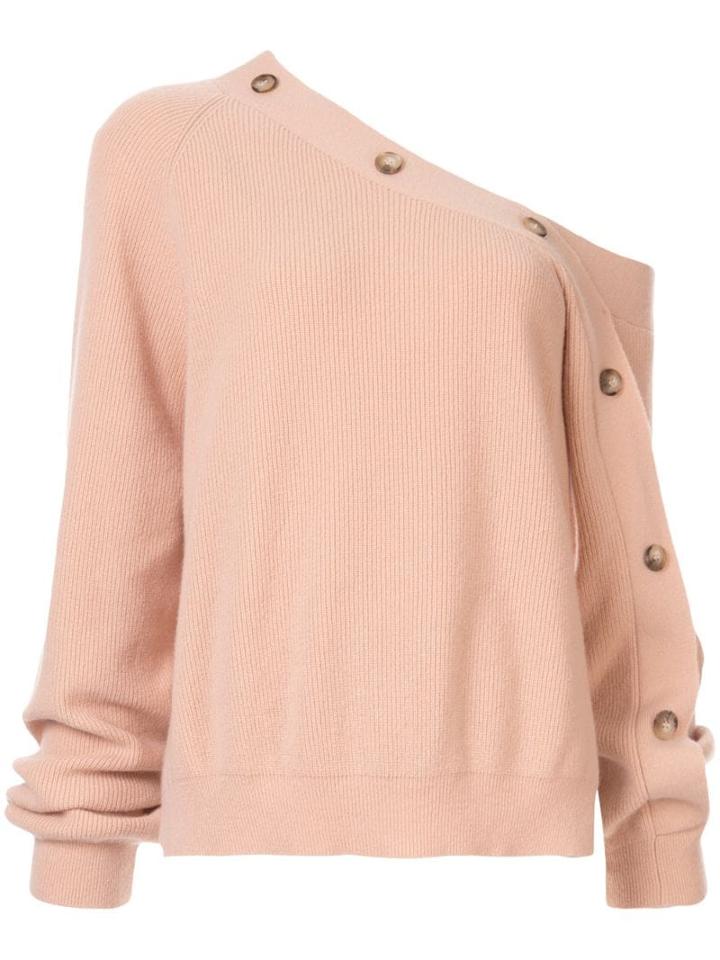 Nanushka Buttoned Asymmetric Jumper - Pink