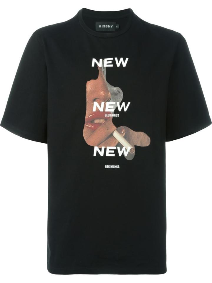 Misbhv 70 S Lips T-shirt, Men's, Size: Xl, Black, Cotton