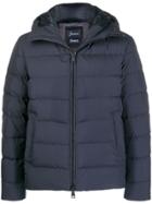 Herno Short Quilted Zipped Jacket - Blue
