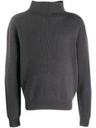 The Row Cashmere Turtleneck Ribbed Jumper - Grey