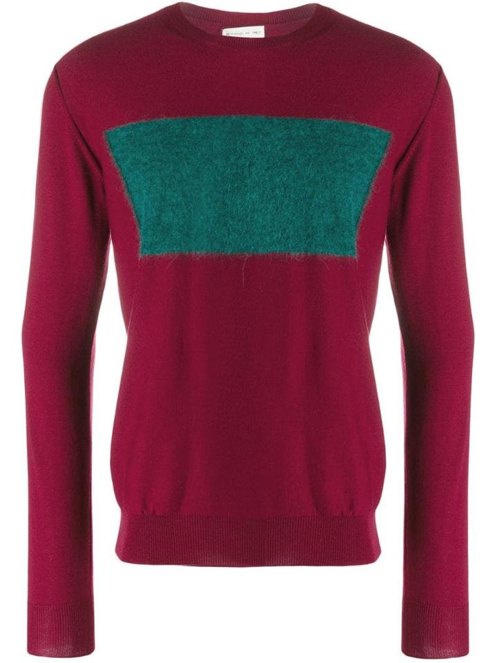 Etro Colour Blocked Jumper - Red