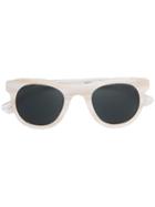 Linda Farrow - Round Frame Sunglasses - Men - Acetate - One Size, White, Acetate