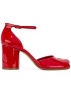 Maison Margiela Tabi Ankle Strap Pumps - Red