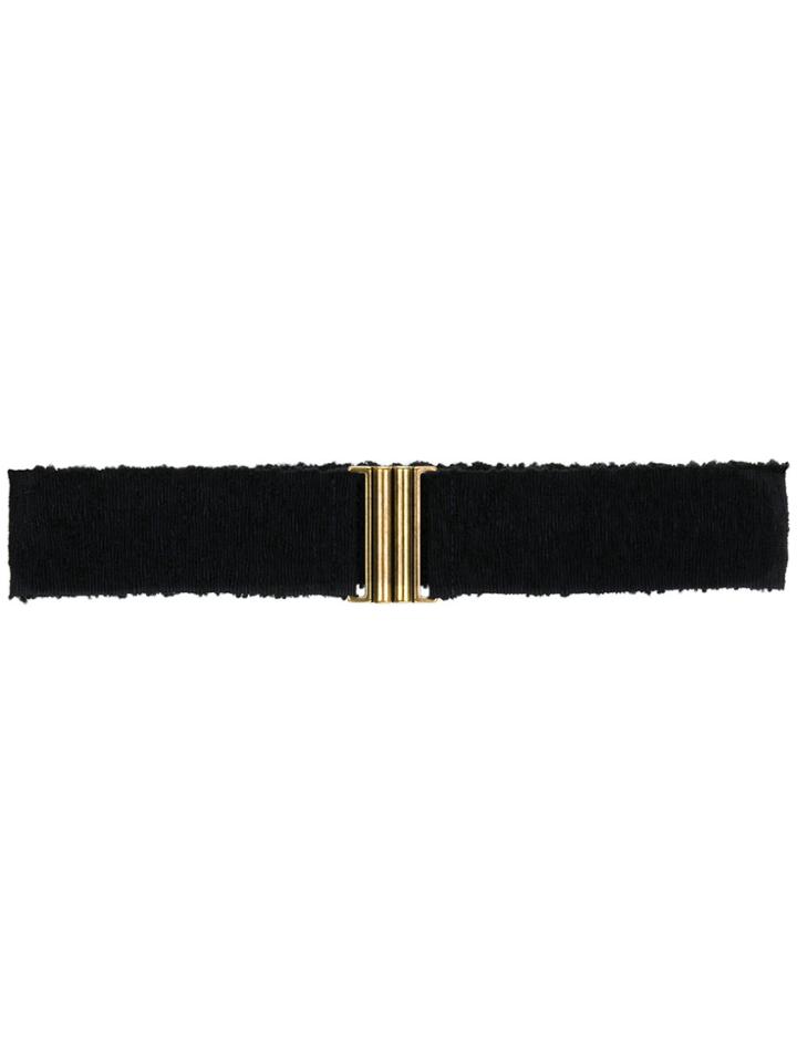 Erika Cavallini Ruched Design Belt - Blue