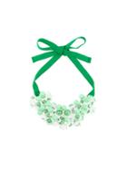 P.a.r.o.s.h. Floral Motif Short Necklace, Green