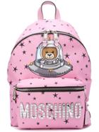 Moschino Space Teddy Backpack - Pink
