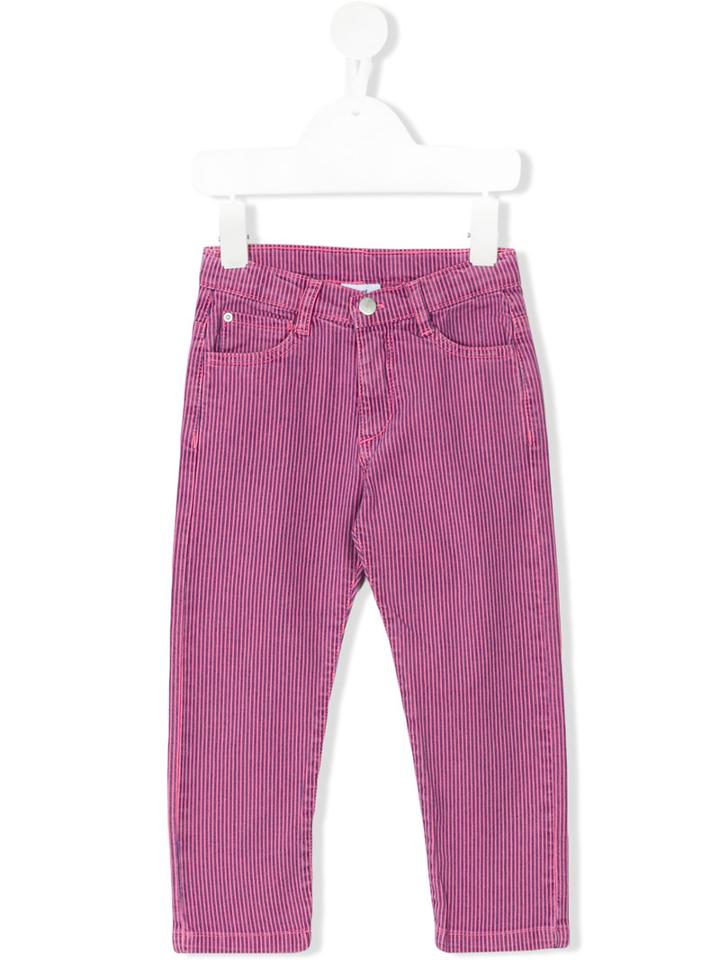 Knot - Earth Stripe Pants - Kids - Cotton/spandex/elastane - 6 Yrs, Pink/purple