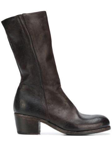 Measponte Side Zip Boots - Brown