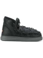 Mou Embellished Mini Eskimo Sneakers - Black