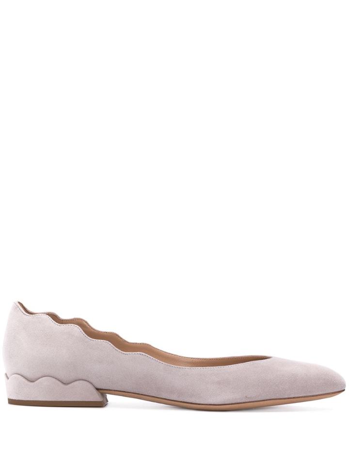 Chloé Low-heel Ballerina Shoe - Grey