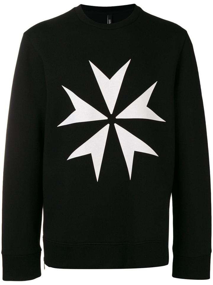 Neil Barrett Logo Sweatshirt - Black