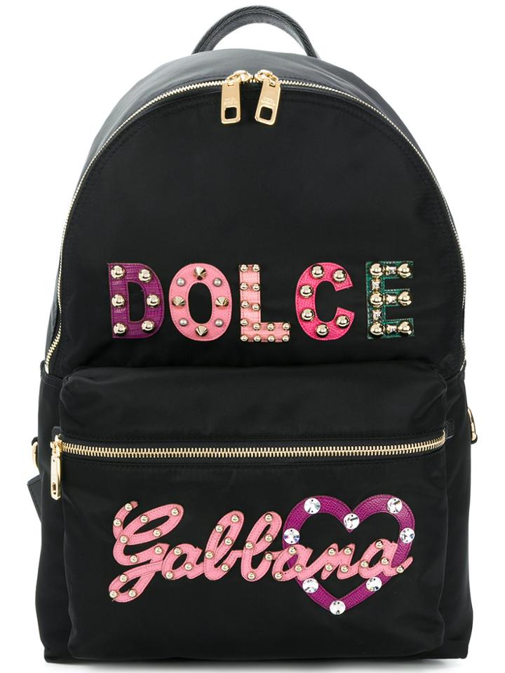 Dolce & Gabbana Embellished Backpack - Black