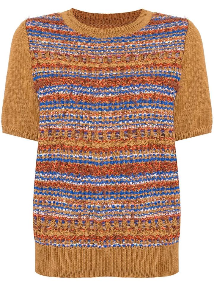 Coohem Autumn Mix Tweed Jumper - Brown