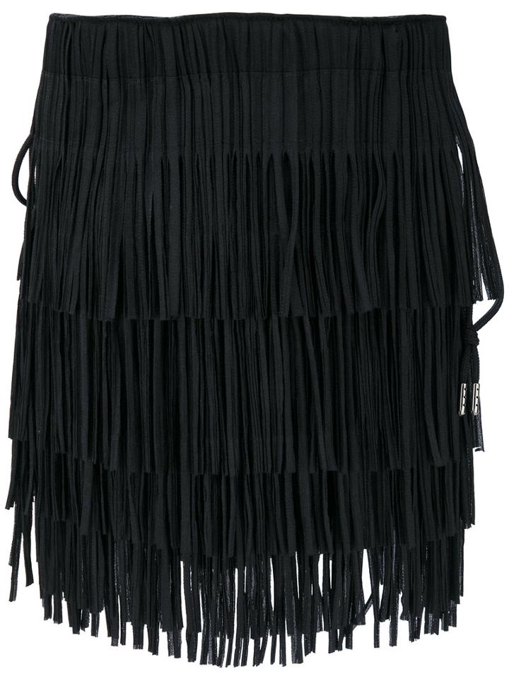 Pleats Please By Issey Miyake - Fringed Tote - Women - Cotton/polyester/brass - One Size, Black, Cotton/polyester/brass