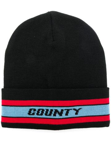 Marcelo Burlon County Of Milan Colour-block Beanie Hat - Black