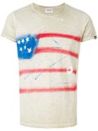 Converse Abstract American Flag Print T-shirt - Nude & Neutrals