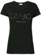 Liu Jo Sequinned Logo T-shirt - Black