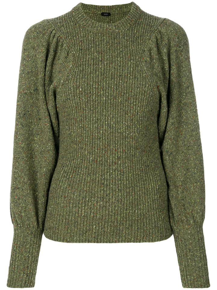 Joseph Balloon Sleeve Sweater - Green