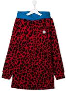 Nº21 Kids Teen Leopard Print Hoodie - Red